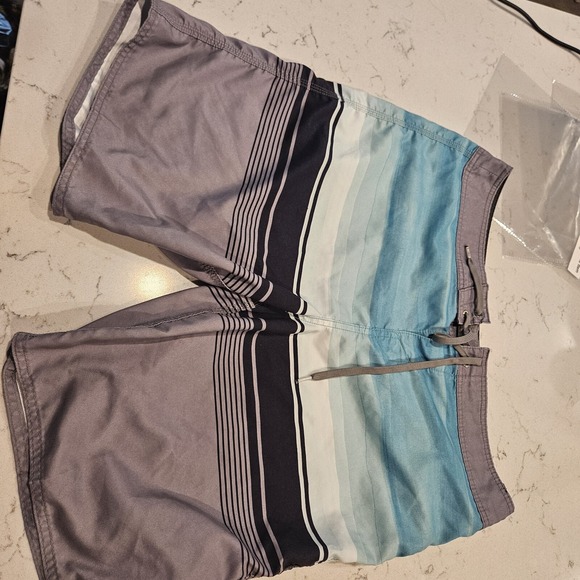 O'Neill Shorts Mens 36‎ Gray Standard Fit Swimwear - Picture 2 of 6